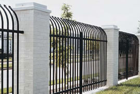 iron fence black iron bar fence