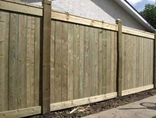 commercial wood fence