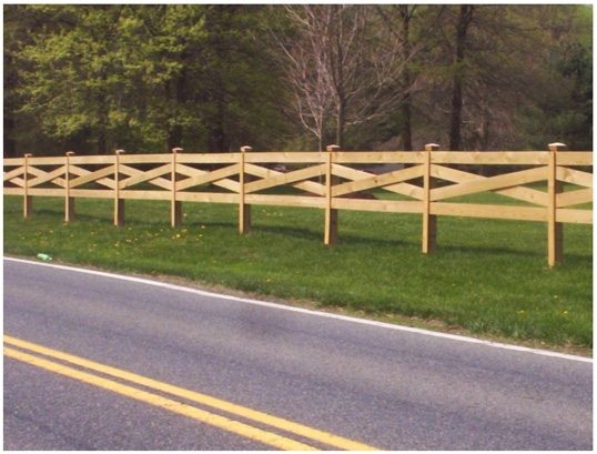 iiron fence commercial wood fence